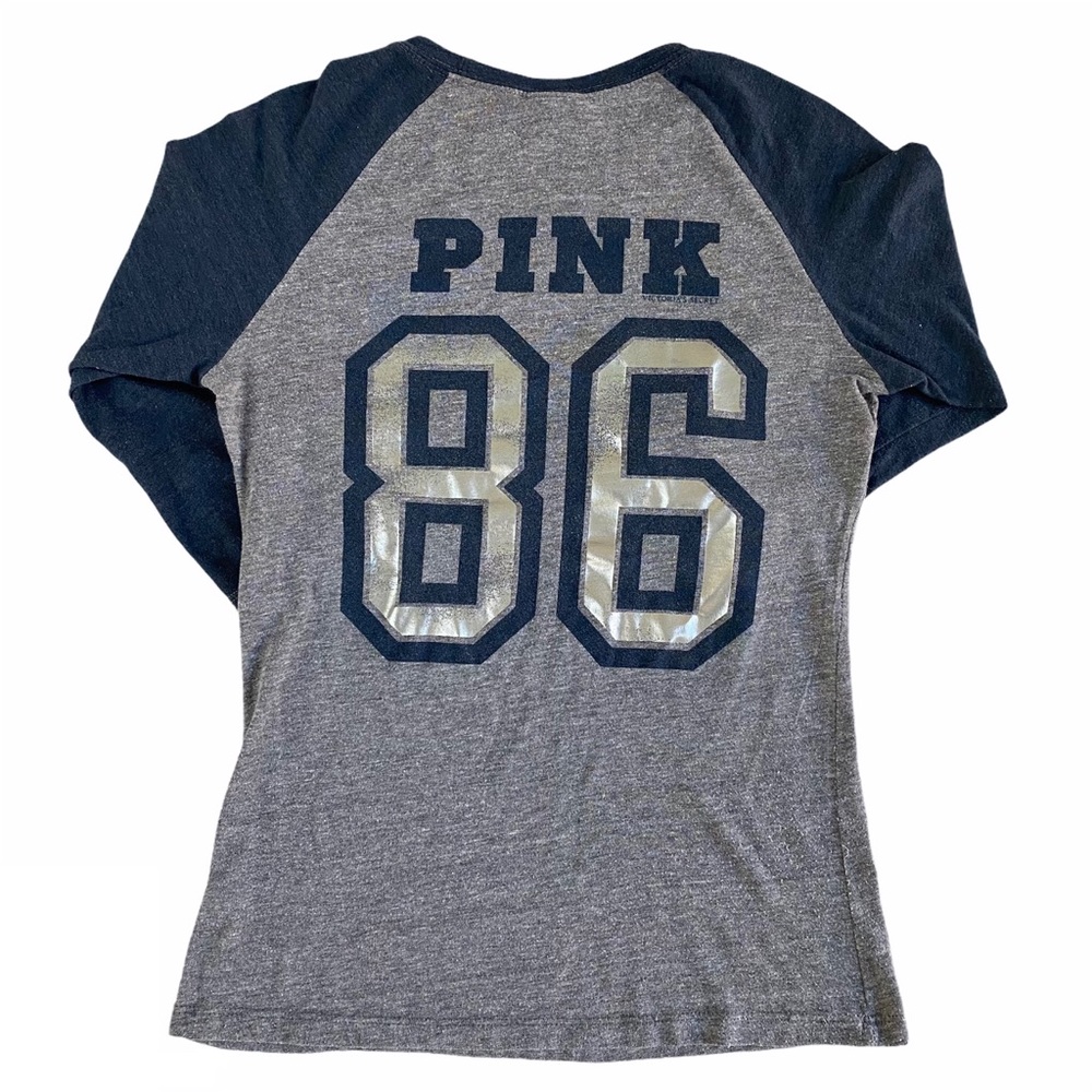VICTORIA’S SECRET PINK YANKEES RAGLAN TOP - Picture 3 of 4